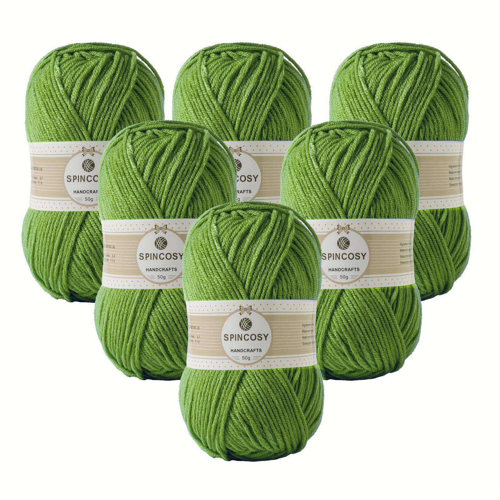  Pickles Green Comfortable Soft Crochet Yarn 4ply Yarn Baby Knit  Wool Yarn Worsted Wool Thread Needles Crochet Weave Thread Household Crochet  Yarn DIY Sewing Craft Supplies 50g
