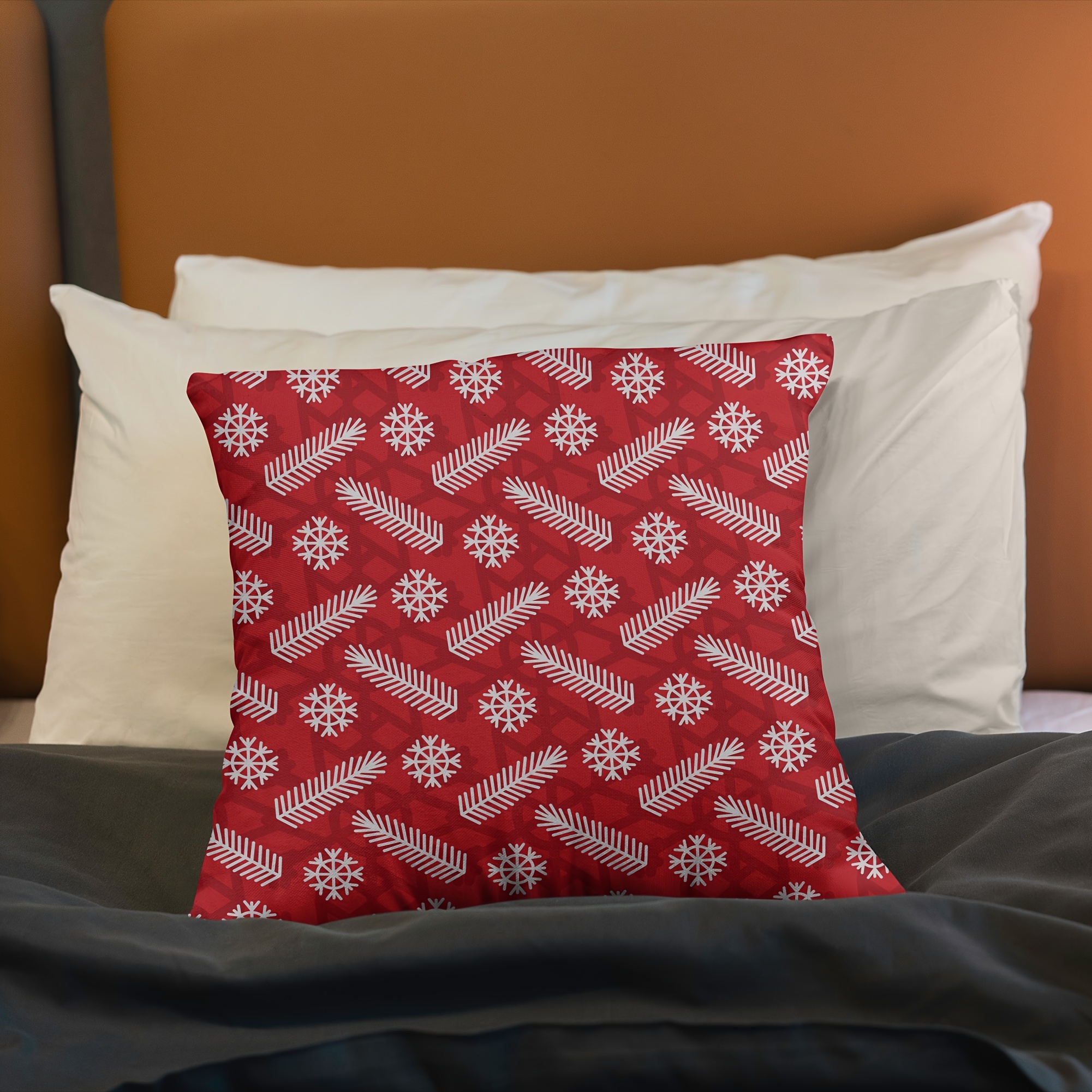 Nordic Style Christmas Throw Pillow Suffed Square Pillow - Temu