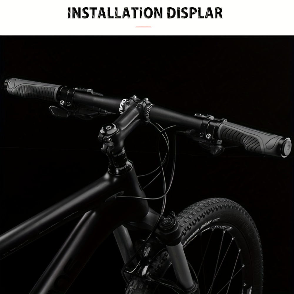 Empuñaduras de bicicleta, doble bloqueo en el manillar de bicicleta, agarre  de goma cómodo para bicicleta de montaña, BMX