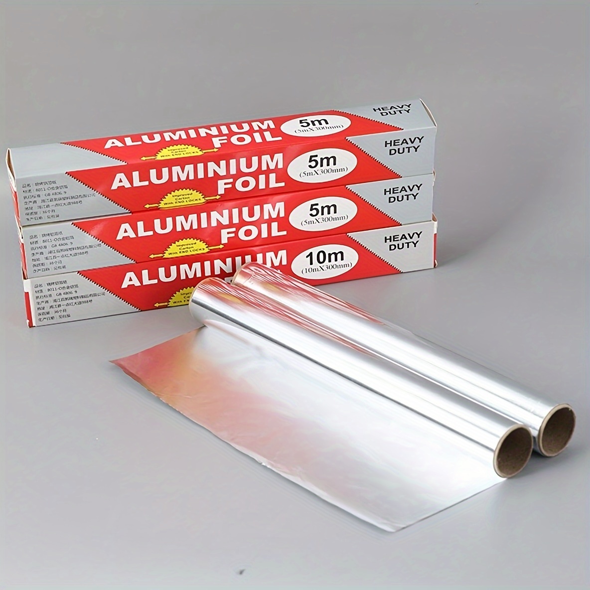 1pc Aluminum Foil, Disposable Tin Foil, Household Durable Non-stick  Aluminum Foil, Food Wrapping Foil, For Baking, Frying, Grilling, Food  Storage, BBQ