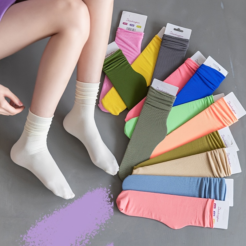 5Pair Women Cotton Sock Short Low Cut Spring Summer Autunm Casual Lady Girl  Solid Color Comfortable Ankle Short Socks 2023