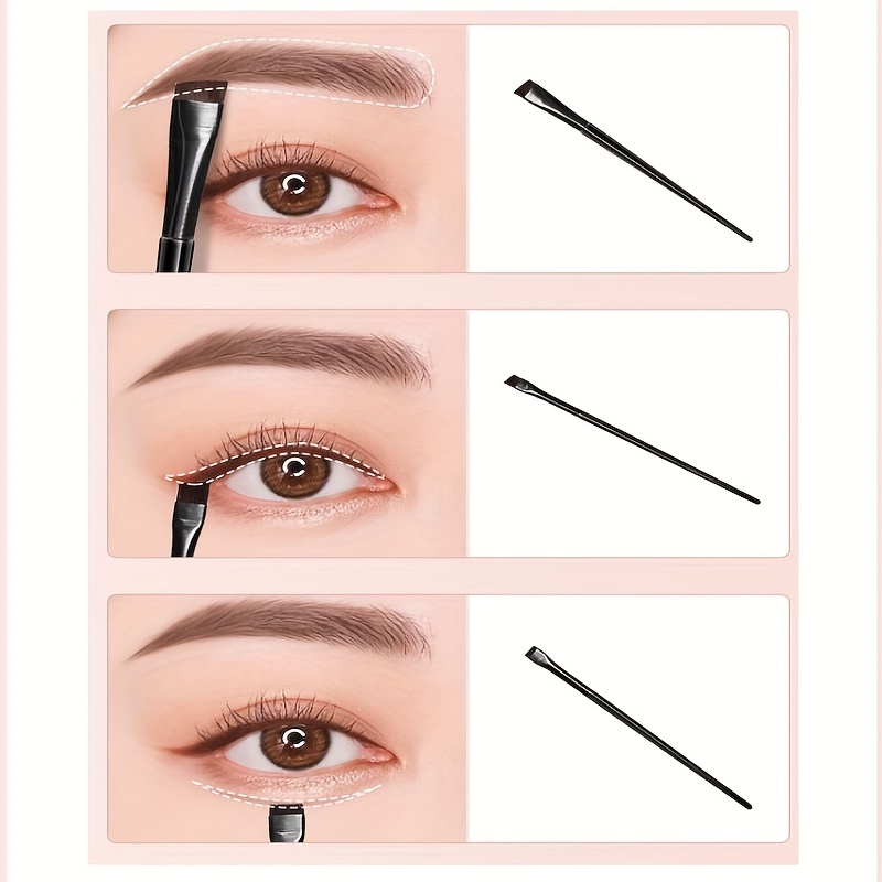 Fine Angled Eyeliner Brush, Ultra thin Precision Eye Liner Makeup