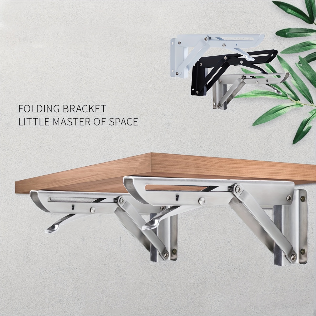 Folding Shelf Brackets Heavy Duty Floating Shelves Hardware - Temu