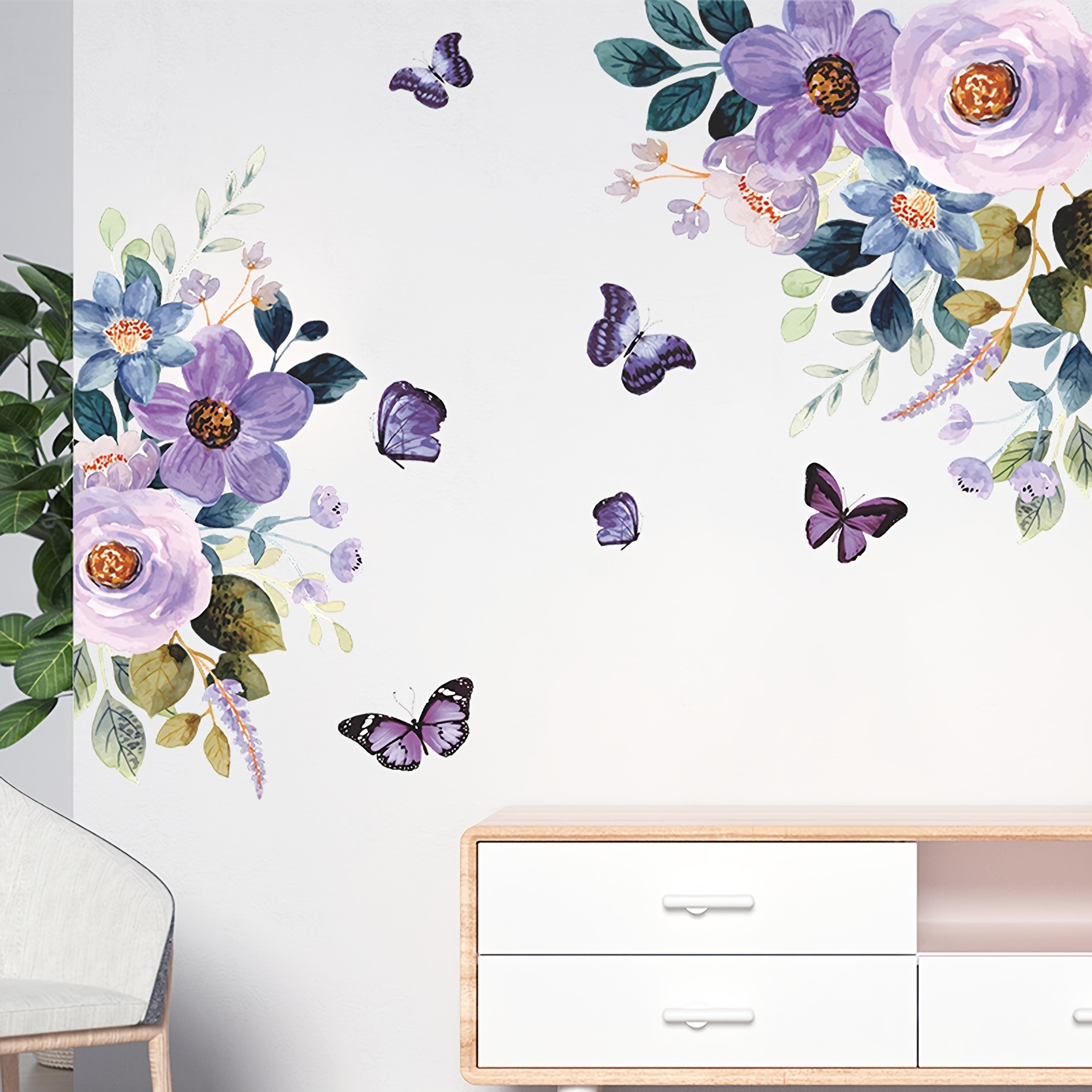 Décor Mural Papillon Violet - Livraison Gratuite Pour Les Nouveaux  Utilisateurs - Temu France