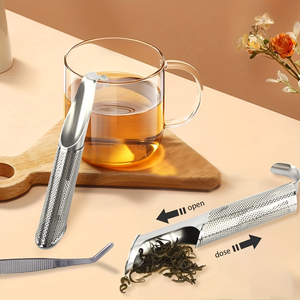 Premium Stainless Steel Tea Infuser With Long Handle And - Temu