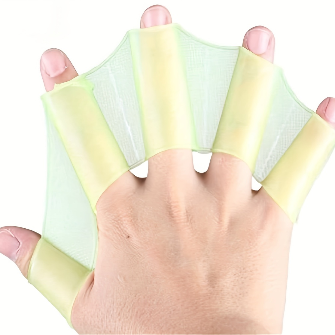 1 Paire De Palmes En Silicone Pour Les Mains, Paumes De Natation