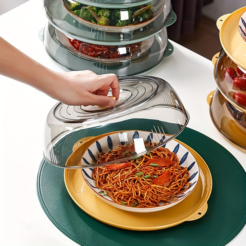 Stackable Microwave Cover, Microwave Plate Cover Transparent