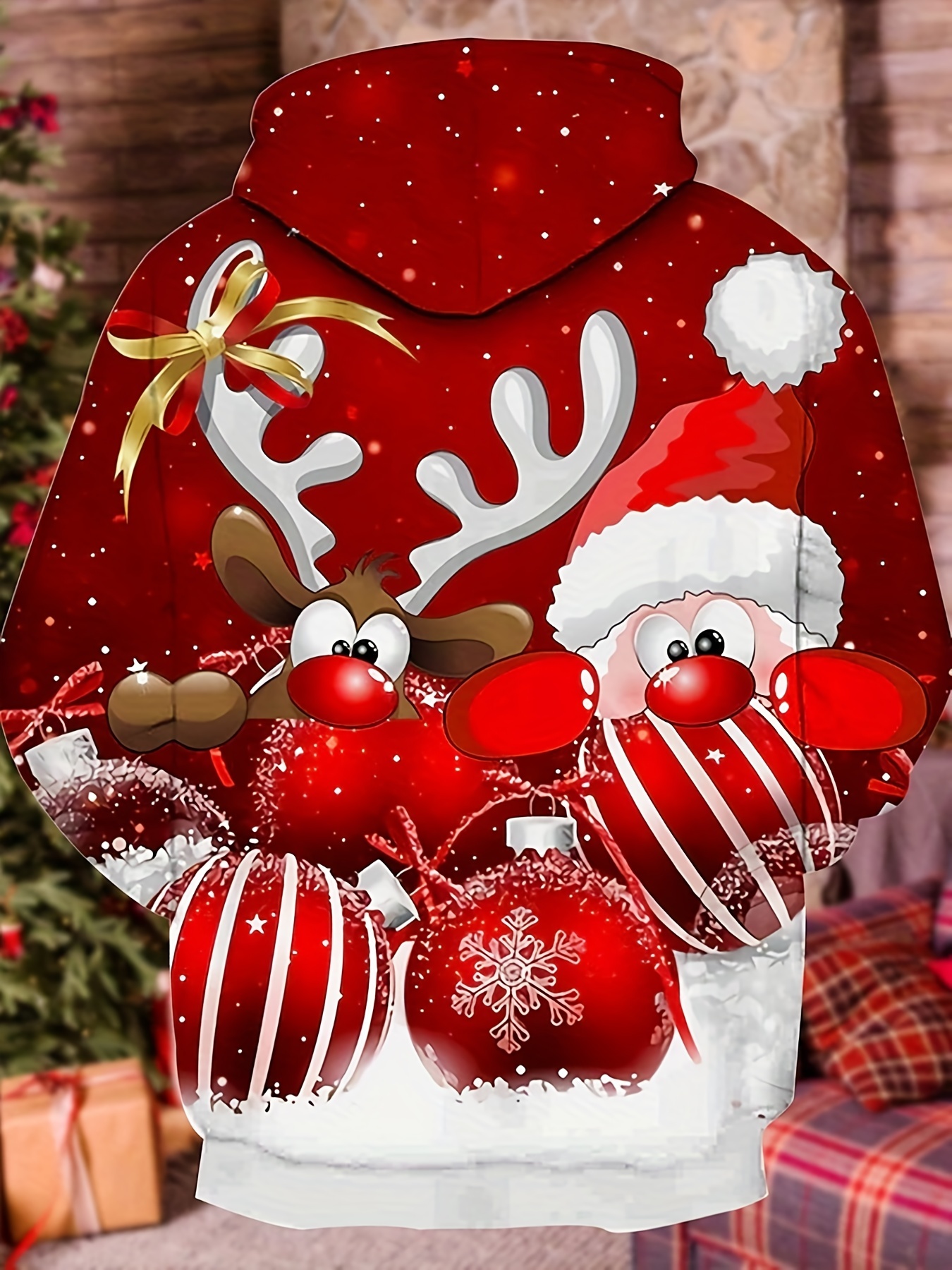 Merry Christmas Santa Reindeer Winter Leggings for Women Xmas