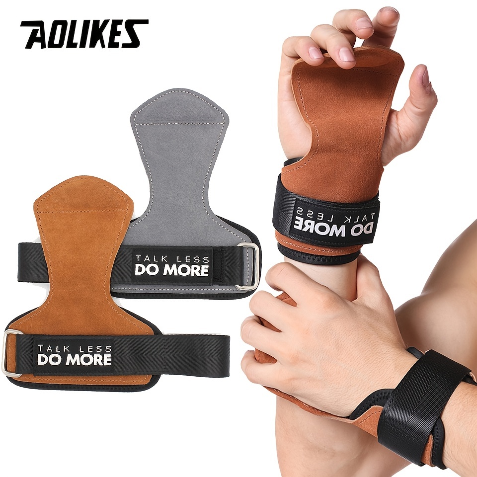 AOLIKES Weight Lifting Gloves Training Gym Grips Fitness Glove Women Men  Crossfit Bodybuilding Wristbands Hand Palm Protector