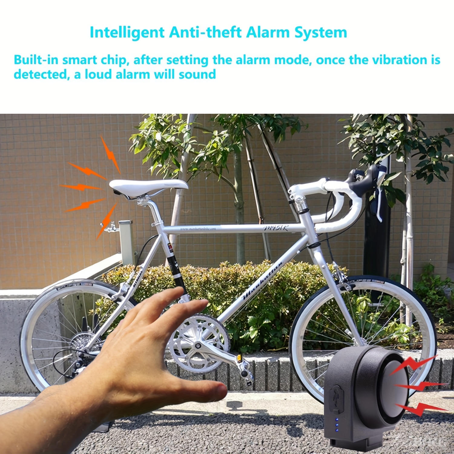 Secure Bicycle Smart Waterproof Anti theft Alarm Wireless - Temu