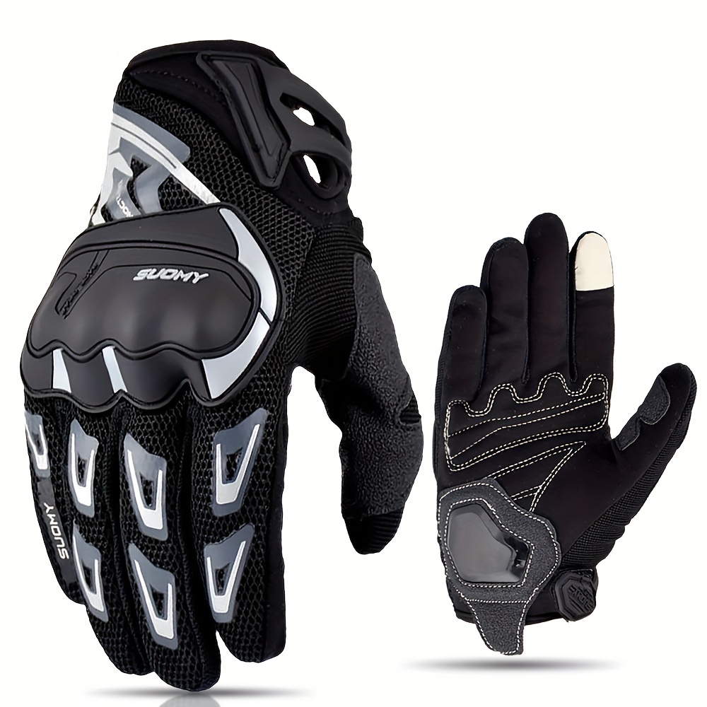 Summer Motorcycle Gloves Men Touch Screen Biker Cycling Moto Protective