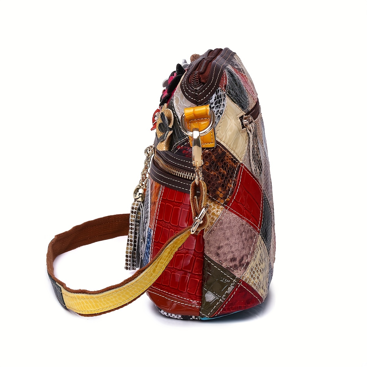 TWENTY FOUR Checkered Crossbody Bags for women Designer Shoulder Handbags  Small Purse 7pcs Set 