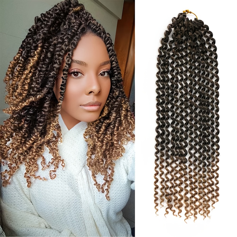 14 Strands Passion Twist Hair Water Wave Crochet Hair Women - Temu Canada