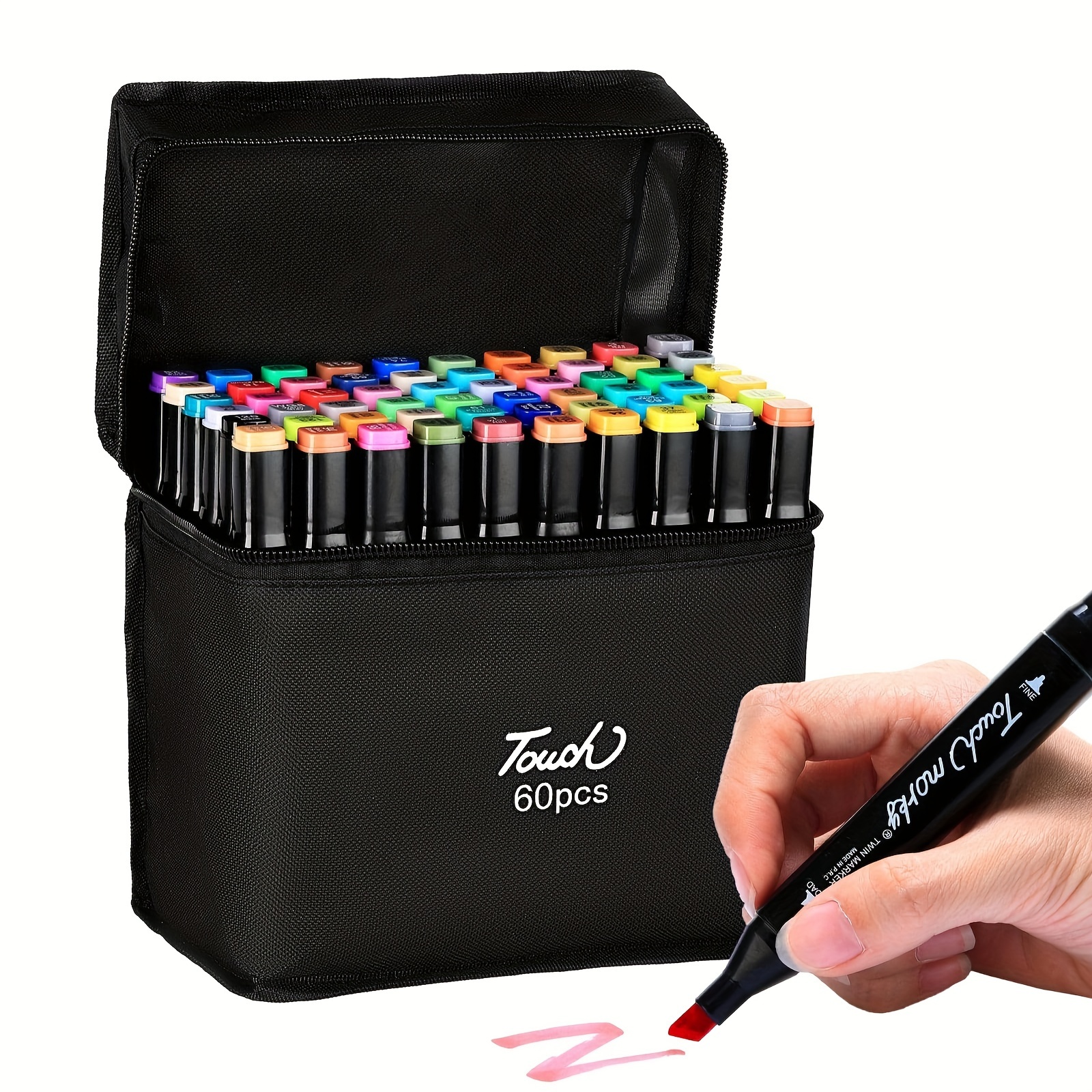 80/168/262colors Alcohol Markers, Dual Tip Art Markers For Adult Coloring  Sketching Drawing Markers For Artists Paint Markers Pen With Carry Case -  Arts, Crafts & Sewing - Temu