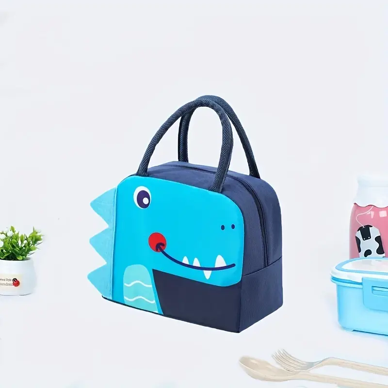 Insulated Lunch Bag Animal Printed Reusable Lunch Box For - Temu