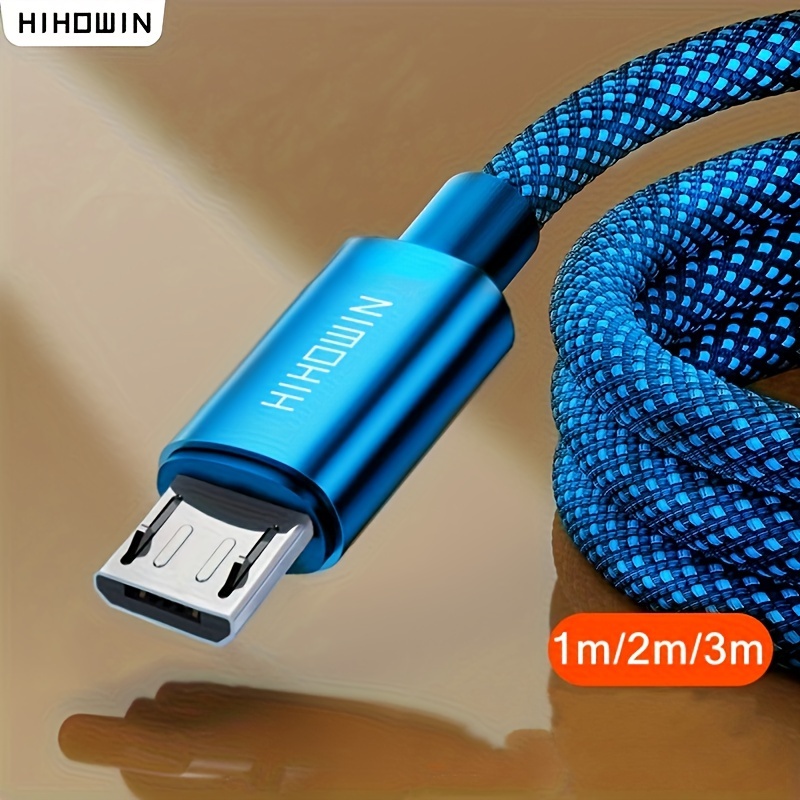 

Micro Usb Cable Data Sync Usb Charger Cable For Samsung Xiaomi Android Phone Nylon Braided Microusb Cables 1m/2m/3m