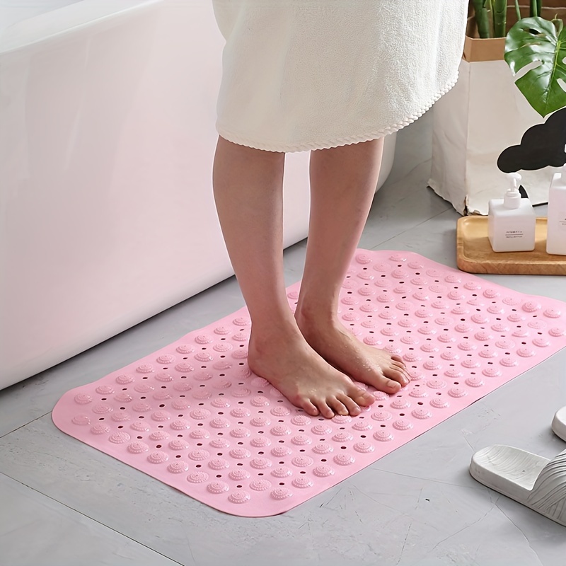 Square Non-slip Bathmat With Suction Cups, Anti-fall, , Shower Room Massage  Floor Mat For Bathroom