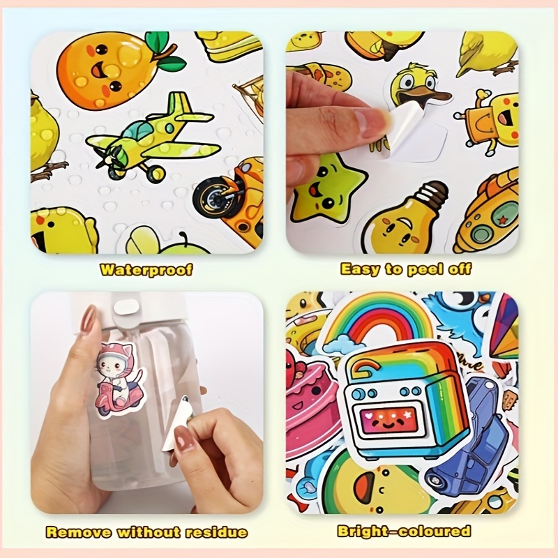 Water Bottle Stickers Waterproof Cute Vinyl Sticker Bulk - Temu