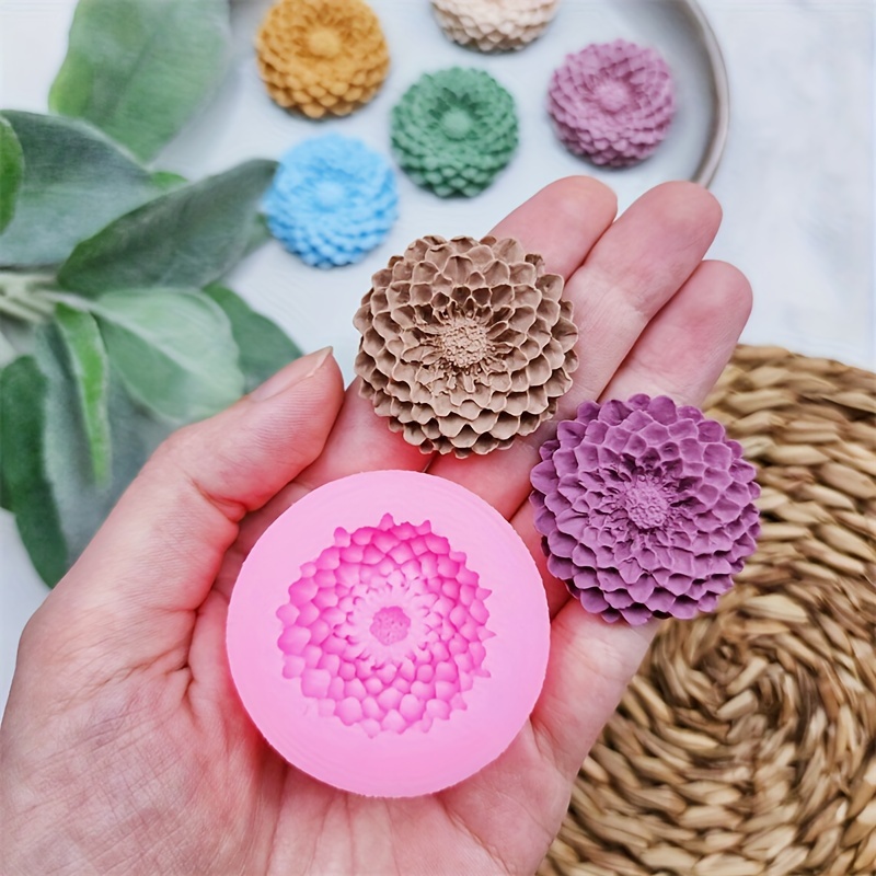 BABORUI 3 moldes de arcilla de flores moldes de arcilla polimérica de  girasol margaritas rosas moldes de silicona de diferentes tamaños para  hacer – Yaxa Guatemala