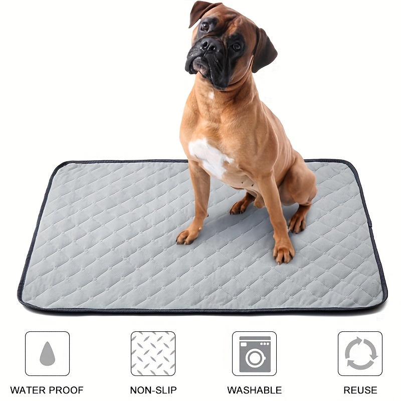 Washable Dog Pee Pad Absorbent Non Slip Pet Mat For Dogs,cats Re-usable Dog  Pee Pad - Temu