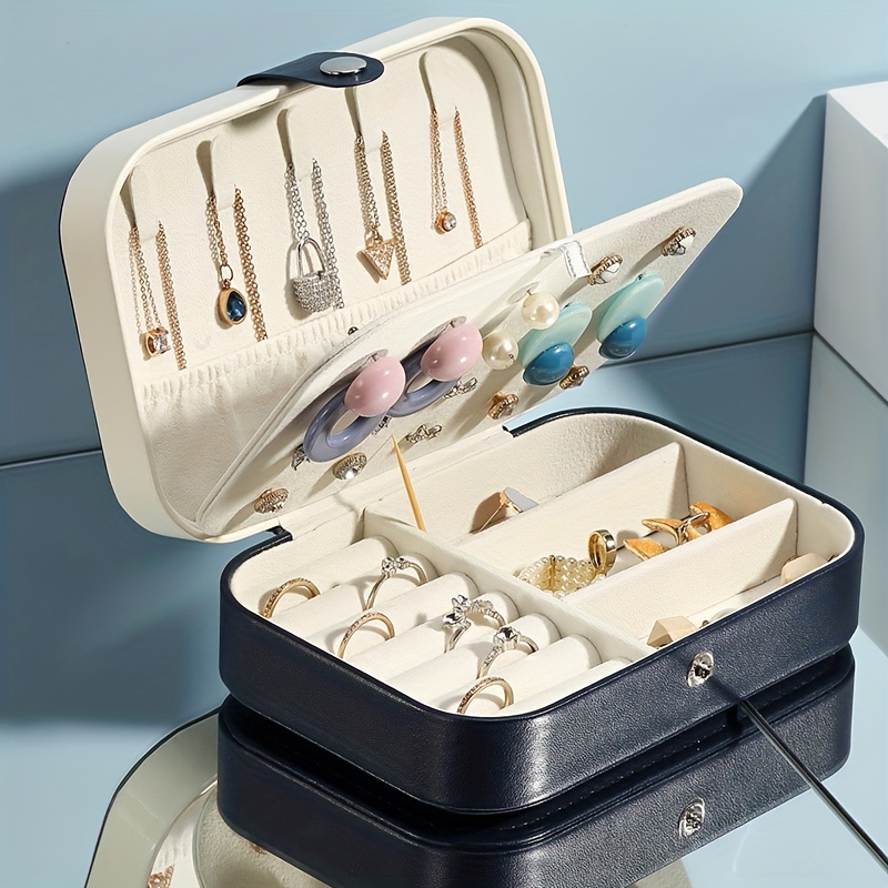 Double Layer Rectangular Jewelry Accessories Storage Box