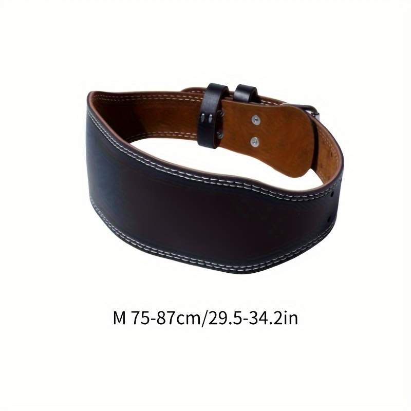 1pc Pu Leather Waist Support Belt Gym Accessories For - Temu