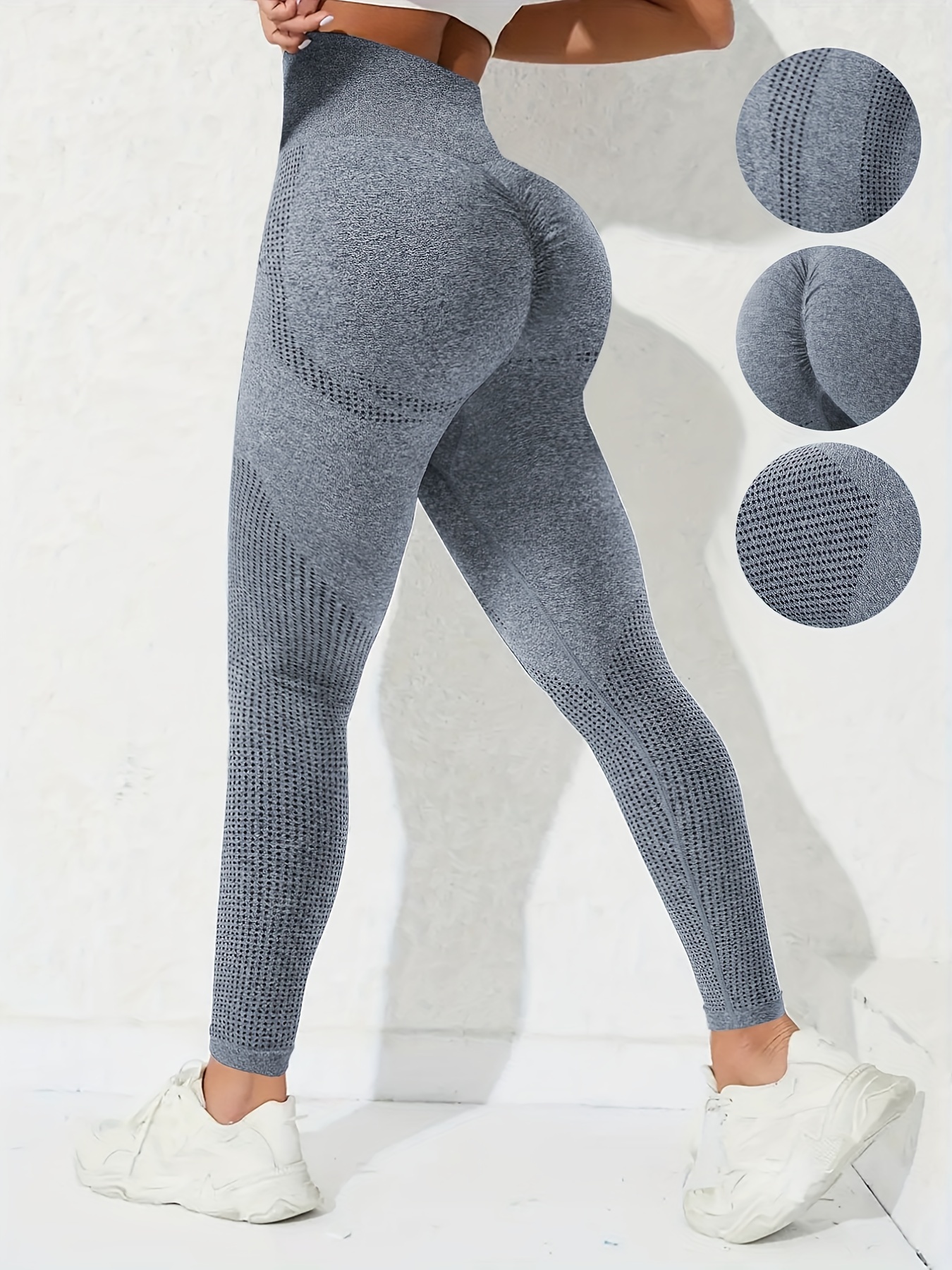 Women's Tummy Control Leggings Quick Dry Butt Lifting Body - Temu