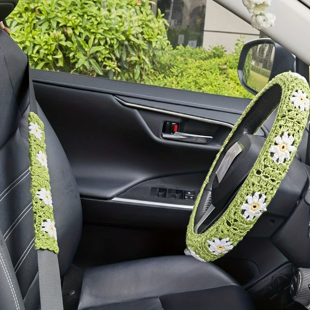 Universal Steering Wheel Cover,cute Car Steering Wheel Cover For Women  Girls,fashionable And Beautiful Flower Car Accessories,antiskid And  Comfortable - Temu Bahrain