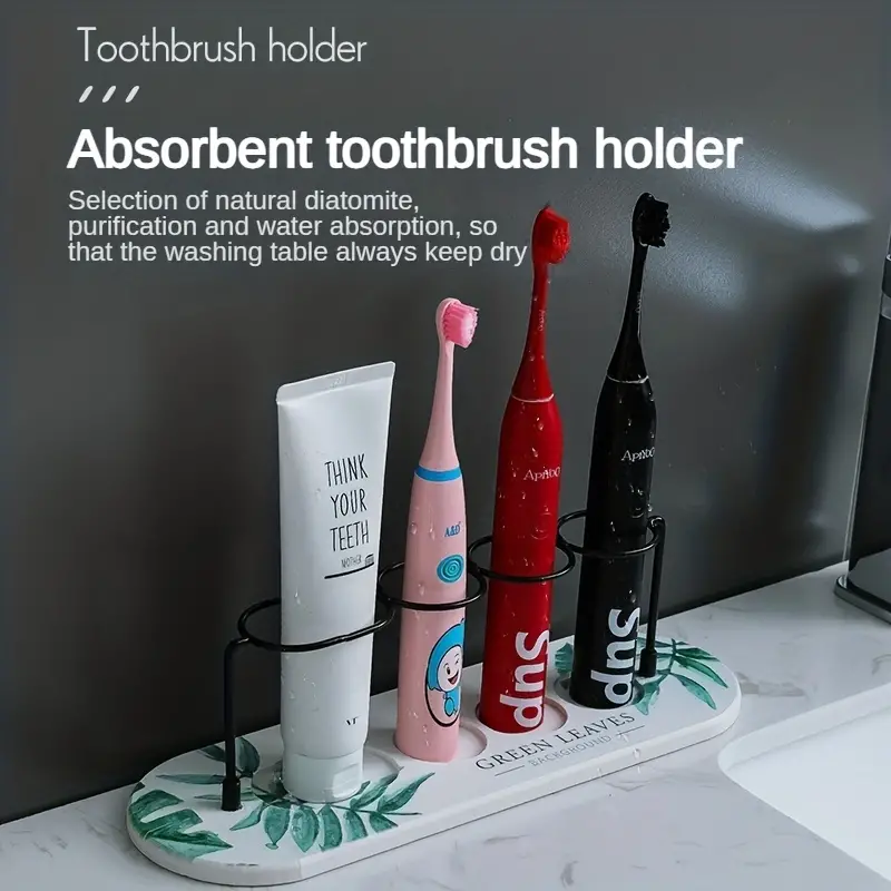 JIOUHM Portaspazzolino multiuso da bagno, porta spazzolino da denti,  supporto per dentifricio, porta spazzolino elettrico (bianco) : :  Casa e cucina
