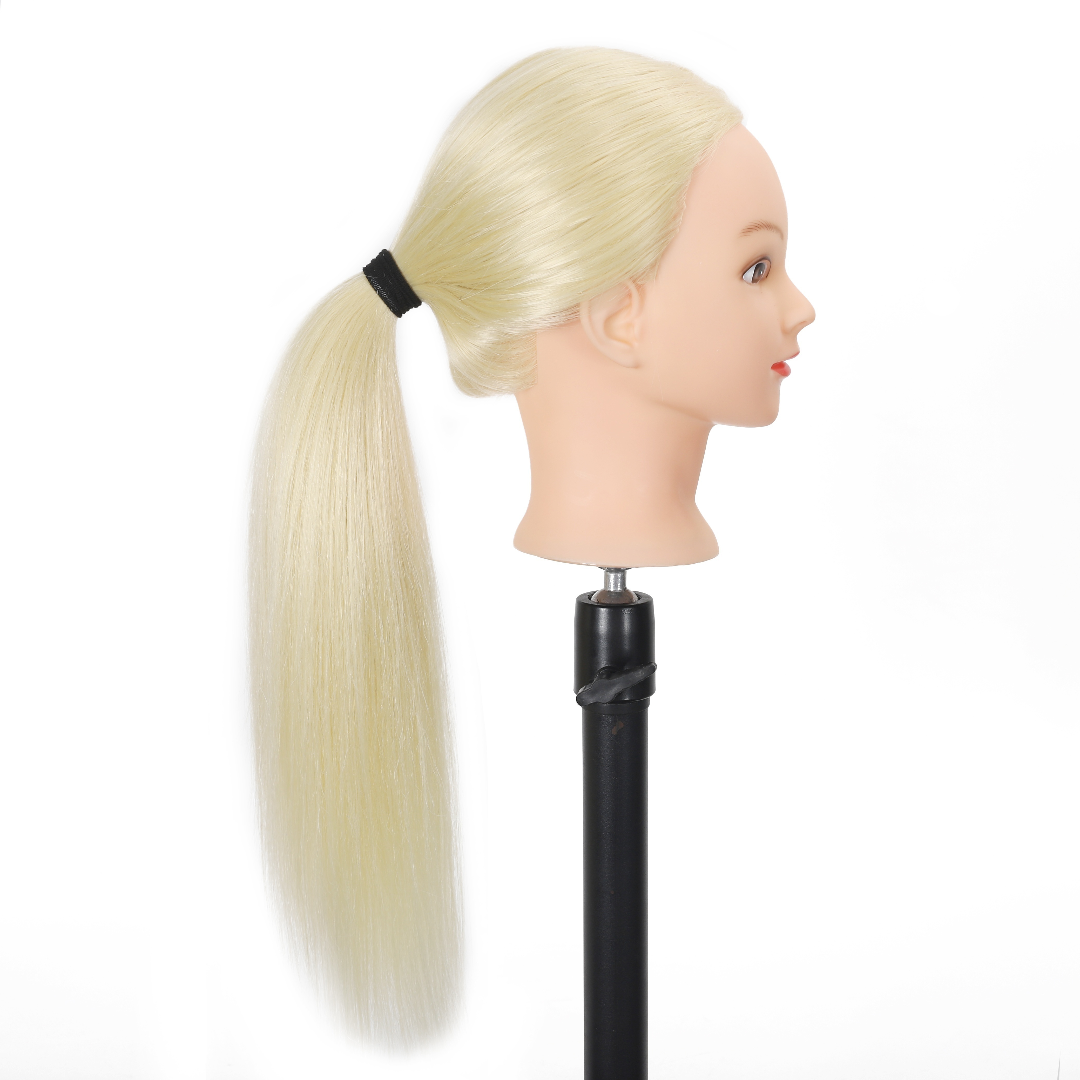 Meterk 100% Human Hair Mannequin Head For Braiding Manikin Head