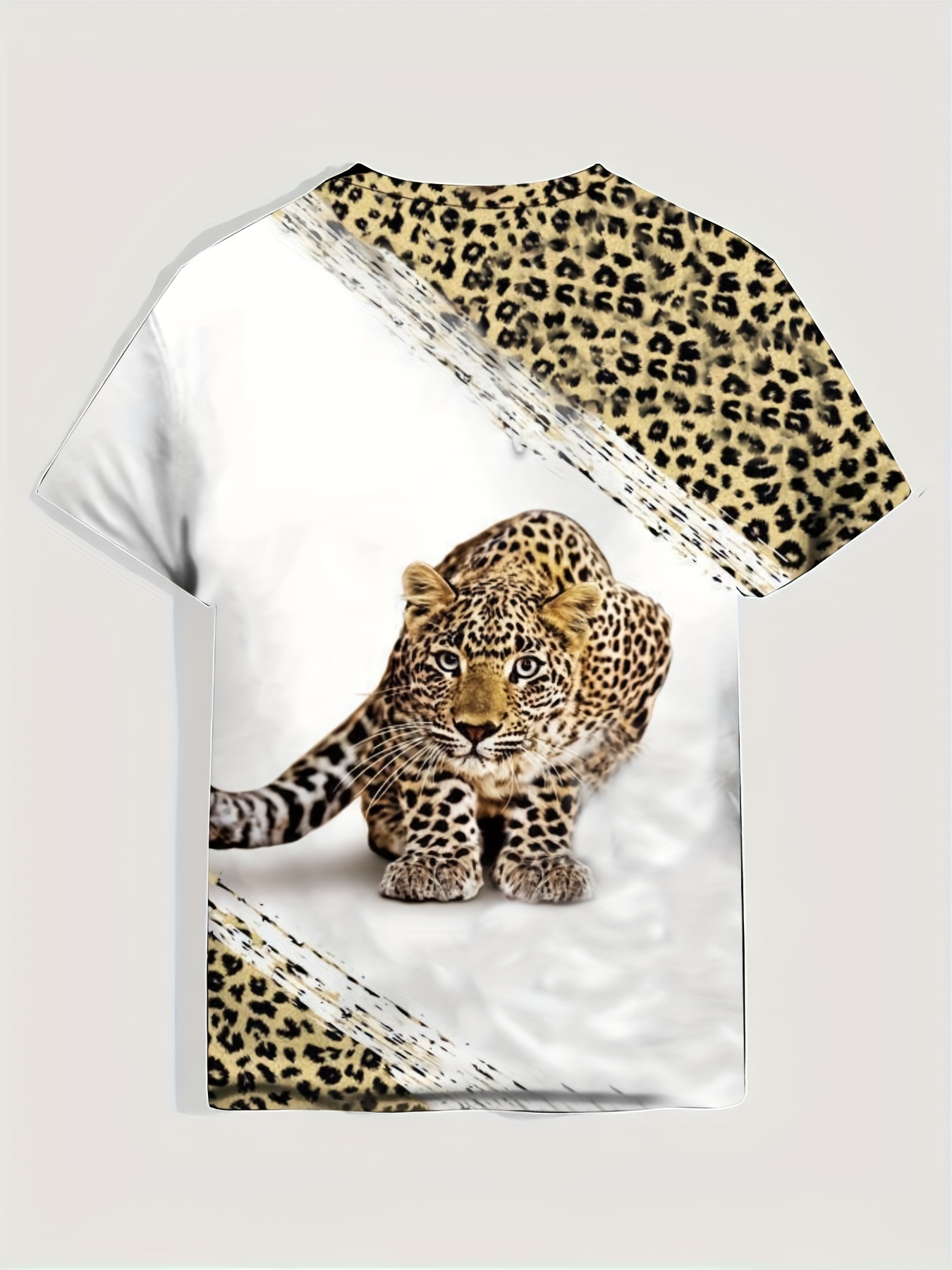 animal print graphic tee