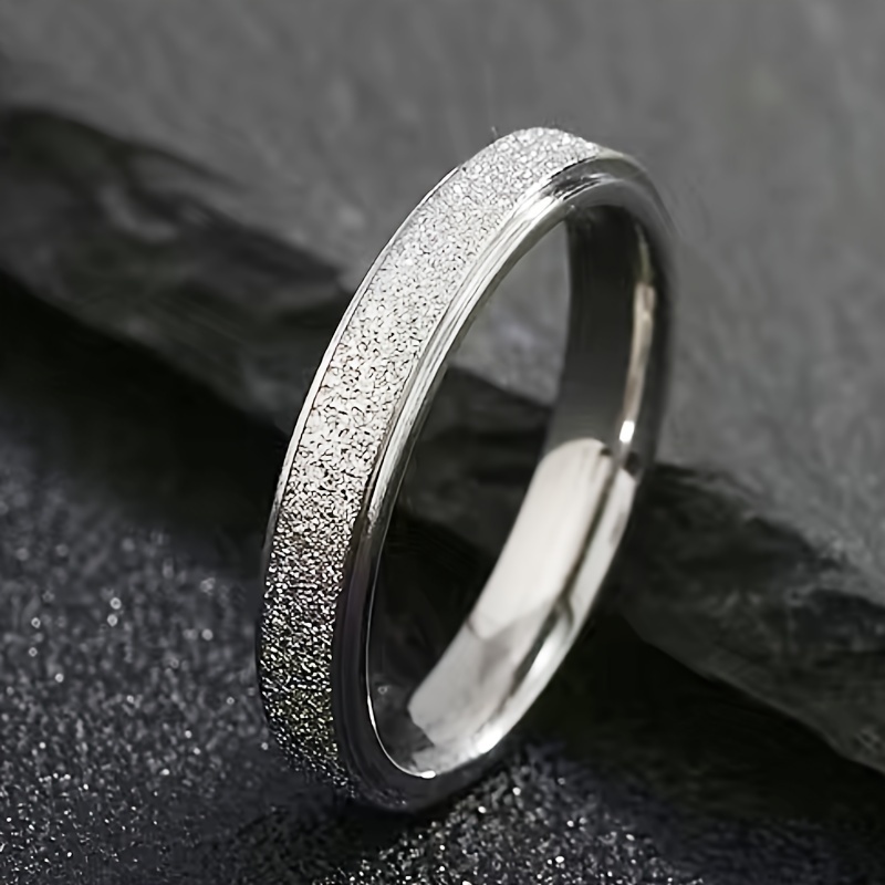 Alliance Titane Homme/Femme Zakk | Argent Brossé | 4/6/8/10mm | Mariage, Fiançailles Ou Amitié