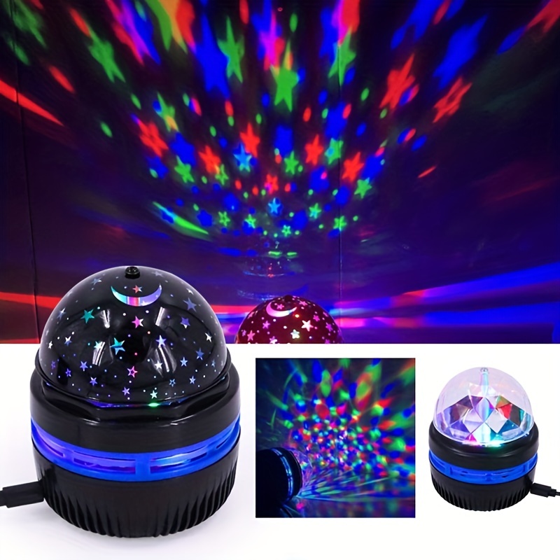 Colorful Starry Sky Projector Lamp Rotating Magic Ball Led - Temu