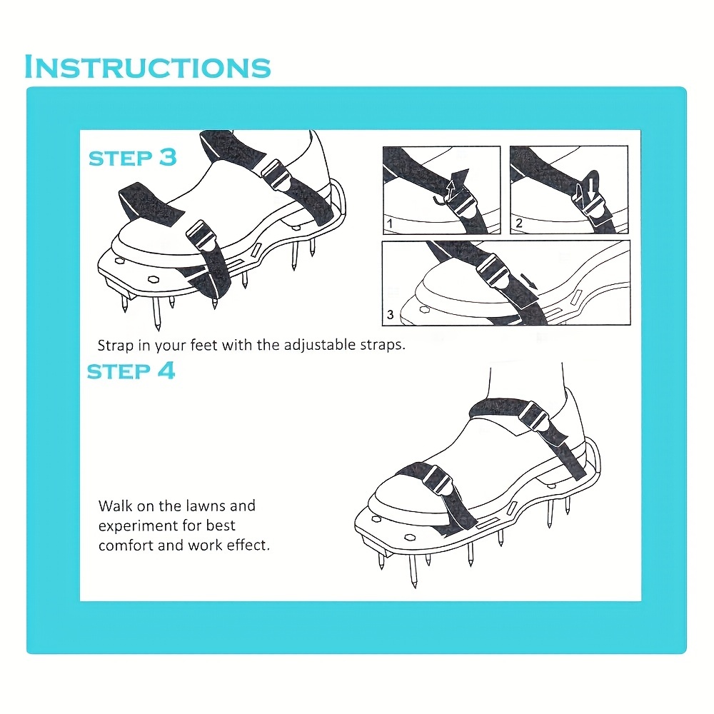 Lawn Aerator Shoes Fully Assembled Soil Aeration Tool For - Temu