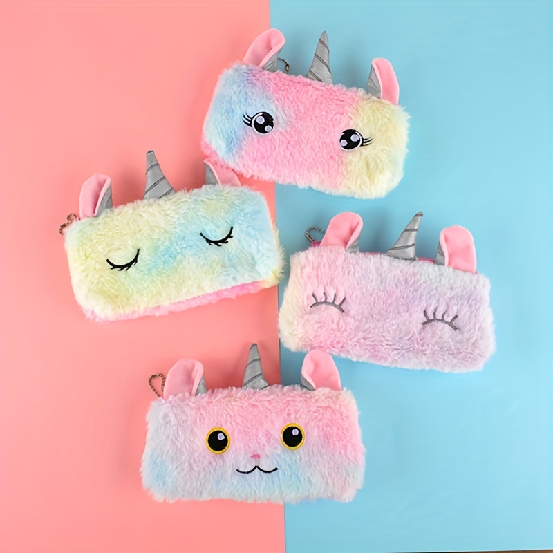 Estuche de lápices de gran capacidad - Estuche de unicornio para niñas -  Bonito estuche para niñas - Linda bolsa para lápices para niñas - Estuche