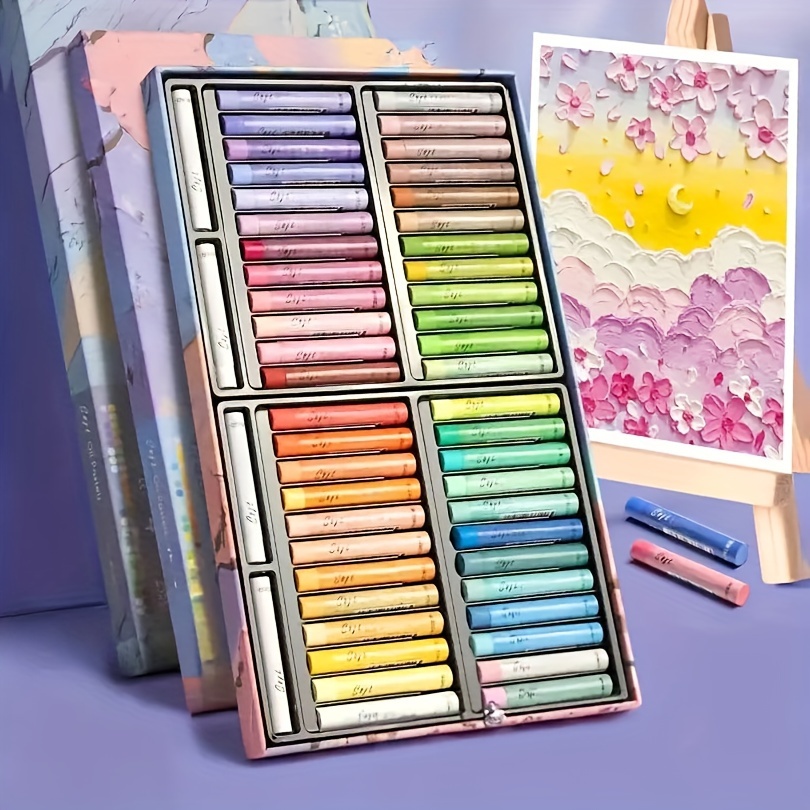 Classic Color Oil Pastels Set Painting Oil Pastels Set - Temu