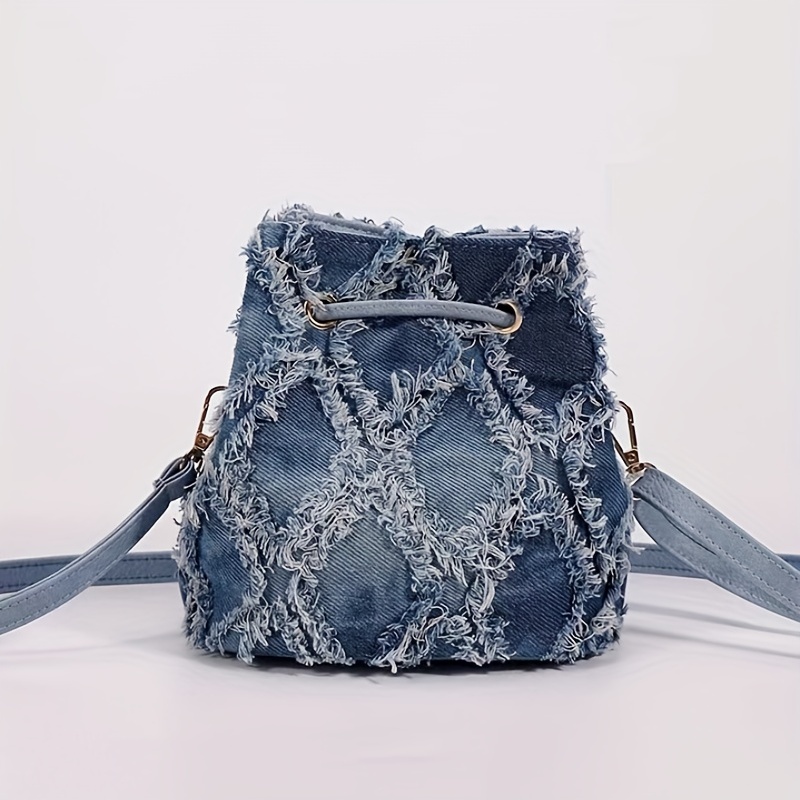 Denim Handbags for Women Handmade Jeans Bag Denim Crossbody 