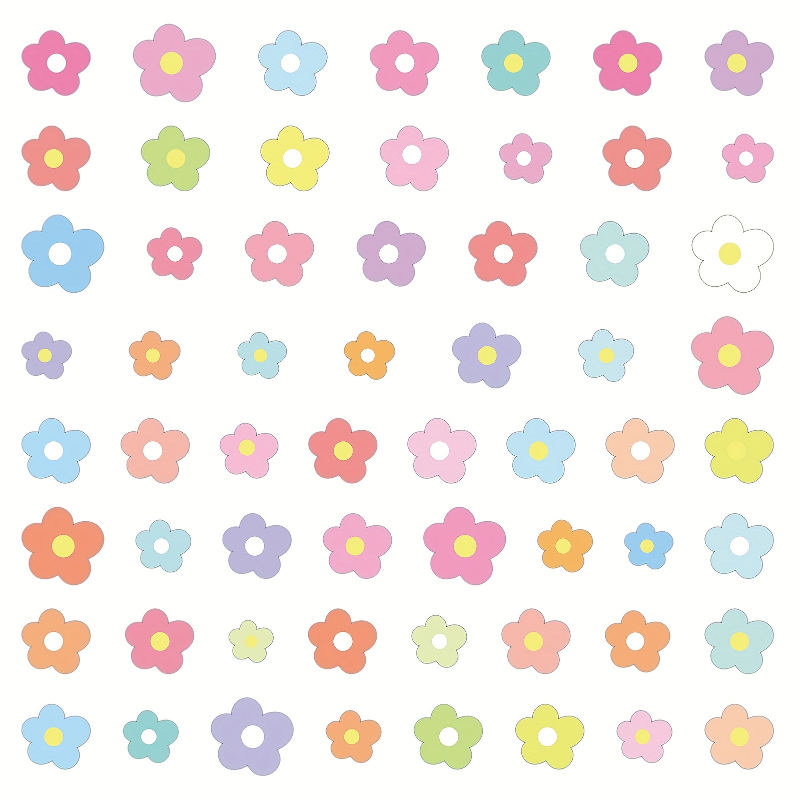Mini Flower Stickers For Scrapbooking Mini Flower Shapes - Temu