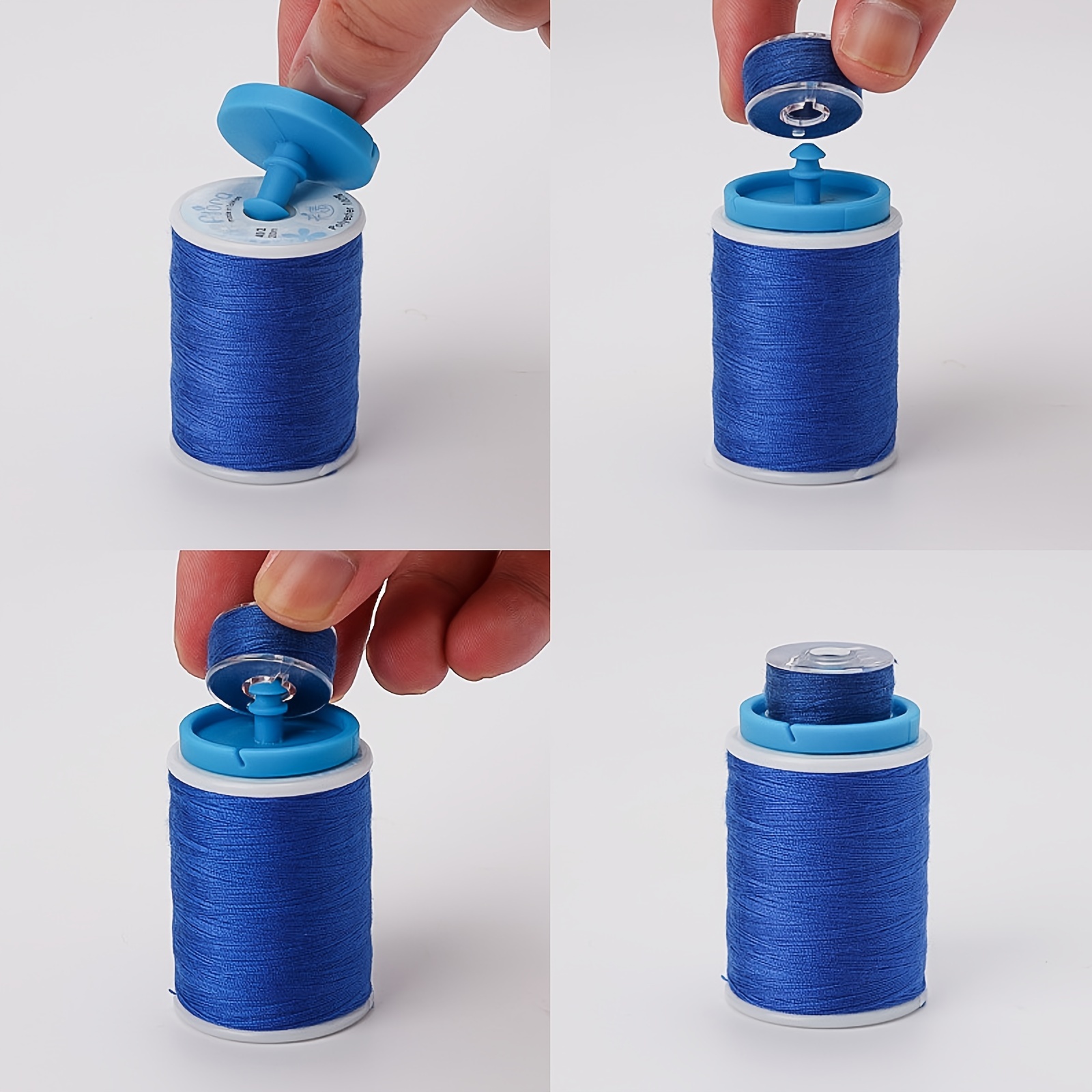 12pcs Threading Tool Sewing Machine Accessories Silicone Tool Bobbin Holders for Thread Spool Clip Yarn Spooler Silicone Thread Spool Huggers Sewing