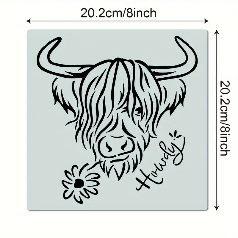 highland cow stencil reusable stencils wall art home decor - Temu Ireland highland-cow-stencil-reusable-stencils-wall-art-home-decor-temu-ireland