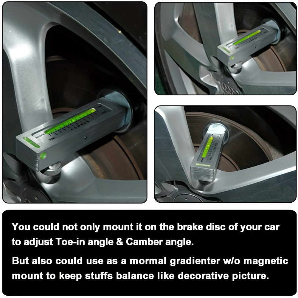 汽车四轮定位磁力水准仪双向水平仪气泡尺外倾角可调整辅助工具定位 商品详情 3