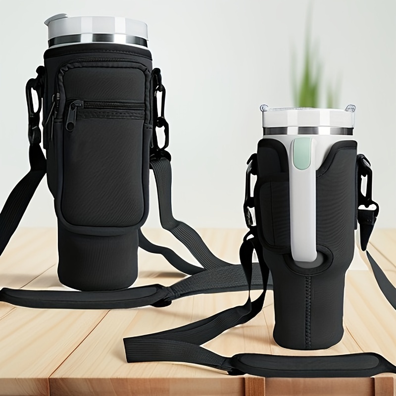 Insulated Neoprene Bottle Cooler Bag - Secure Carry Handle For Traveling  With Water/beer Bottles - Temu