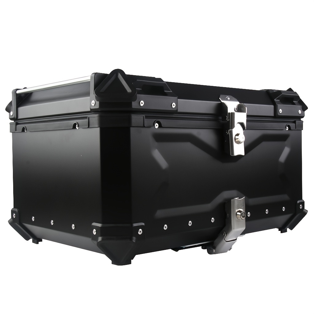 45L Balck Motorcycle Luggage Waterproof Tail Box Scooter Trunk Storage Top  Case