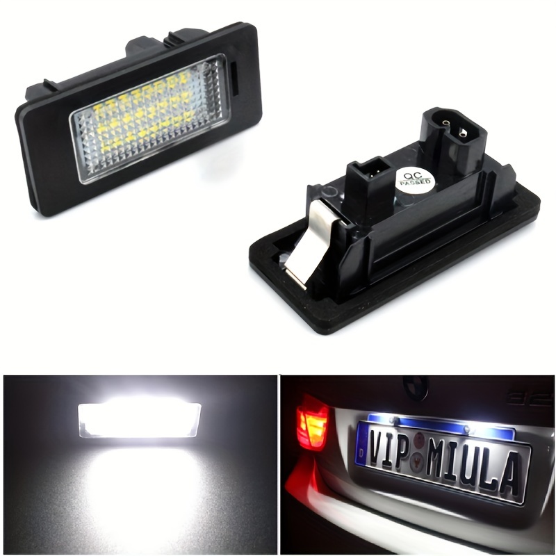 Error Free LED License Plate Light Bulb Tag Lamps 2pcs For BMW E90 E92 E60  E61