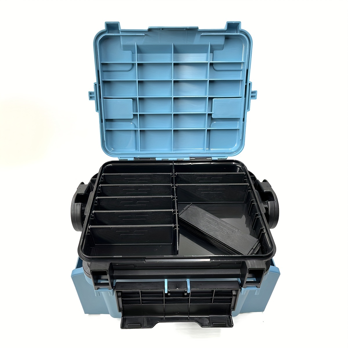 Multifunctional Fishing Lure Suitcase Solid Color Lockable - Temu