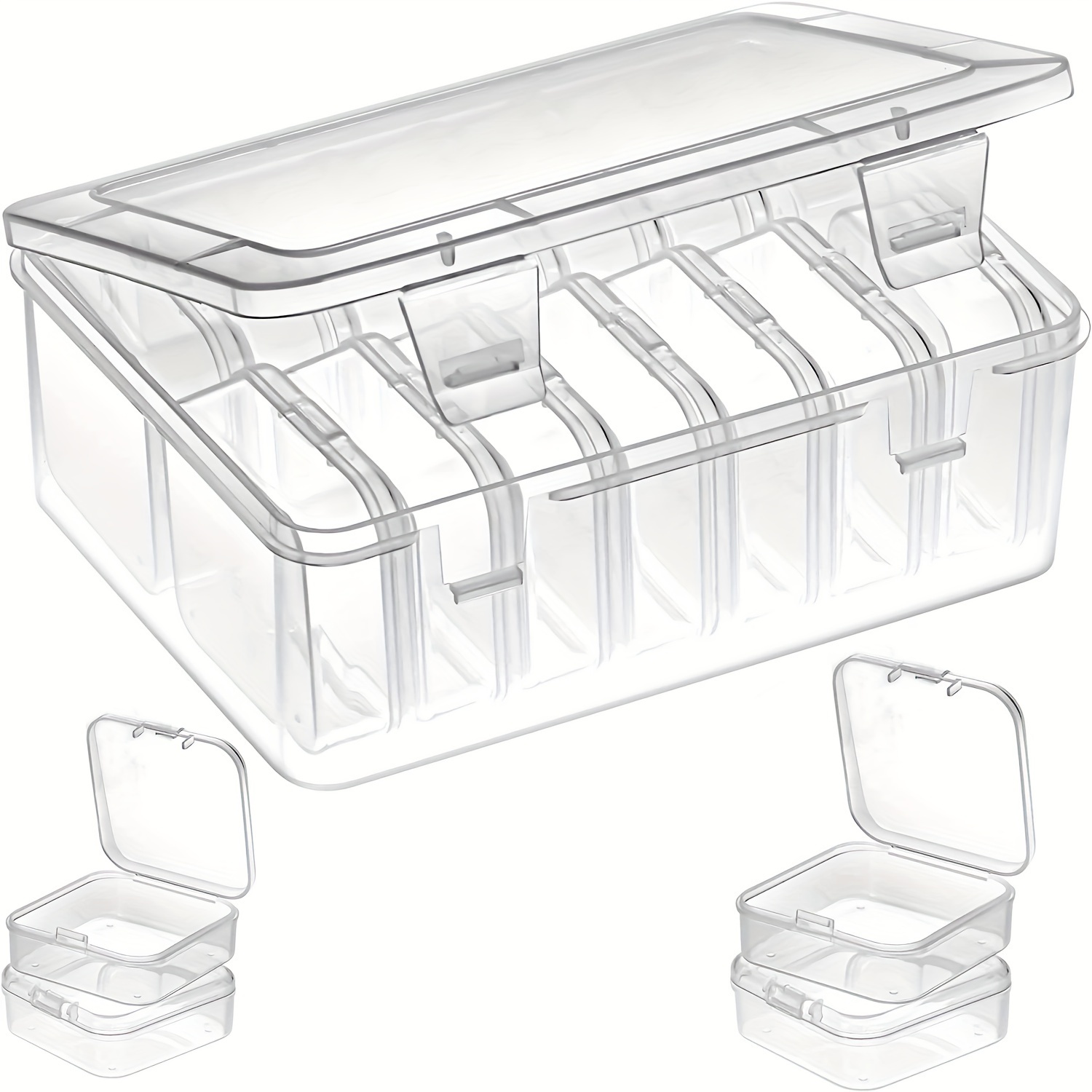Small Bead Storage Box Plastic Storage Organizers Box Mini - Temu