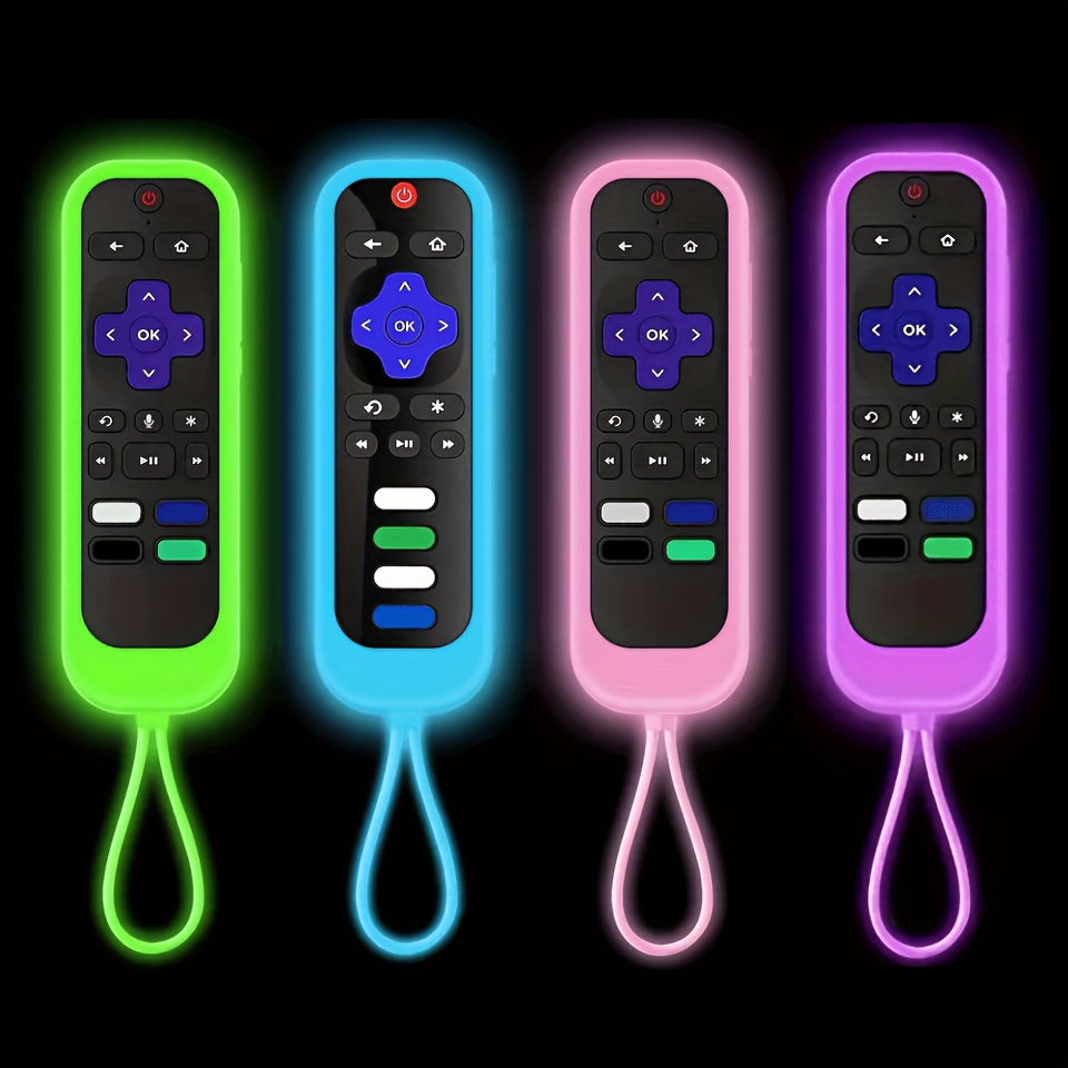 

Silcone Remote Control Cover For Tv Remote, Luminous Remote Control Case For Streaming Stick 4k Express 4k+ Premiere Streambar Simple Remote/voice Remote, With Lanyard Glow In The Dark
