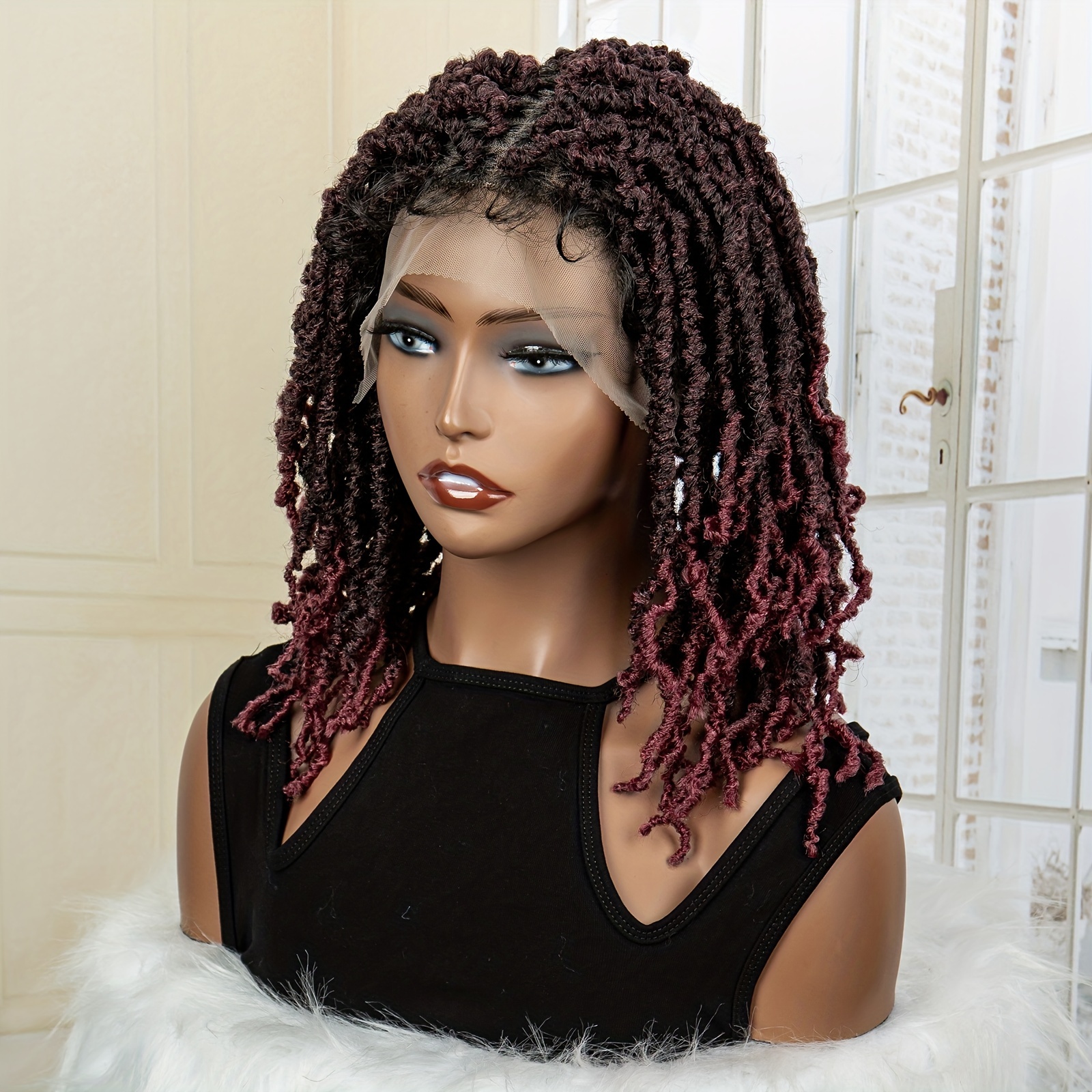 Crochet Box Braids Bohomian Box Braids Curly Ends Goddess Box Braids  Crochet Hair (22inch-6pack, 4#)