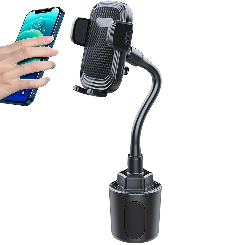 secure your phone in the car with this flexible gooseneck phone holder compatible with iphone samsung