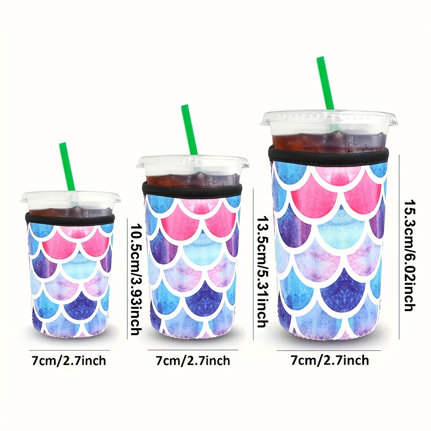 Reusable Iced Coffee Cup Sleeve Insulated Cup Cover Water - Temu